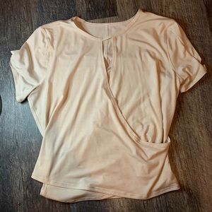 Lululemon workout light pink top